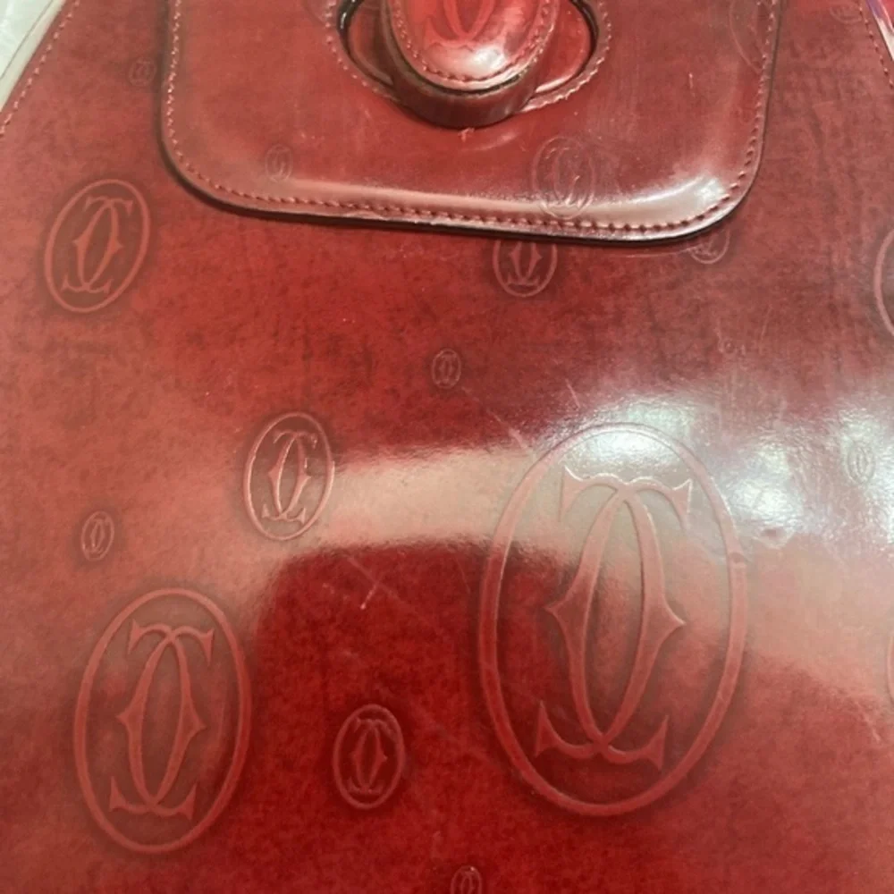 Cartier birthday burgandy vintage backpack